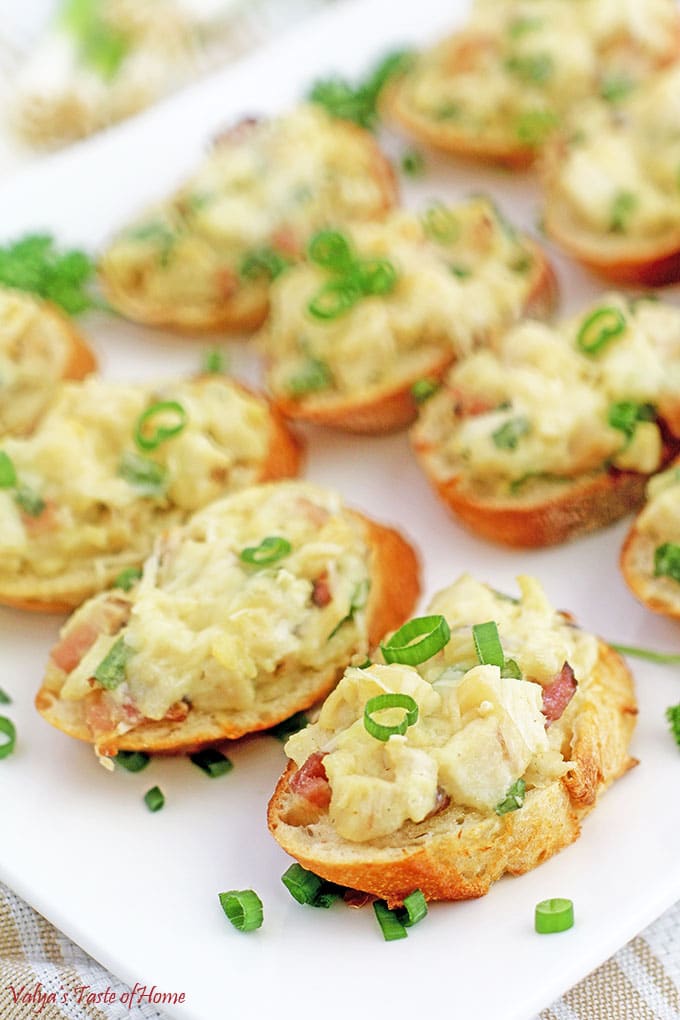 Chicken Bacon Alfredo Canapés Appetizers Valya's Taste of Home