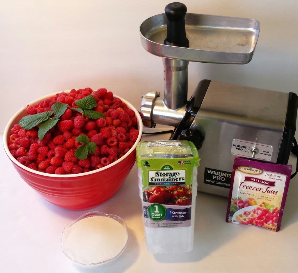 No Cook Raspberry Freezer Jam