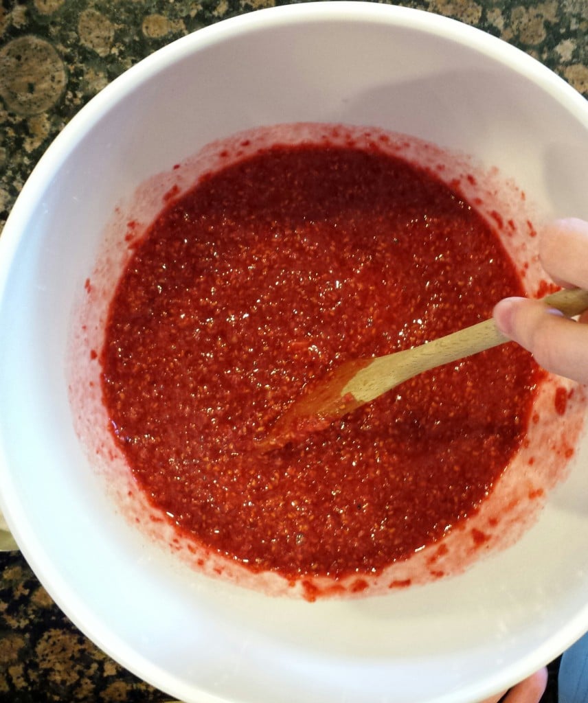 No Cook Raspberry Freezer Jam