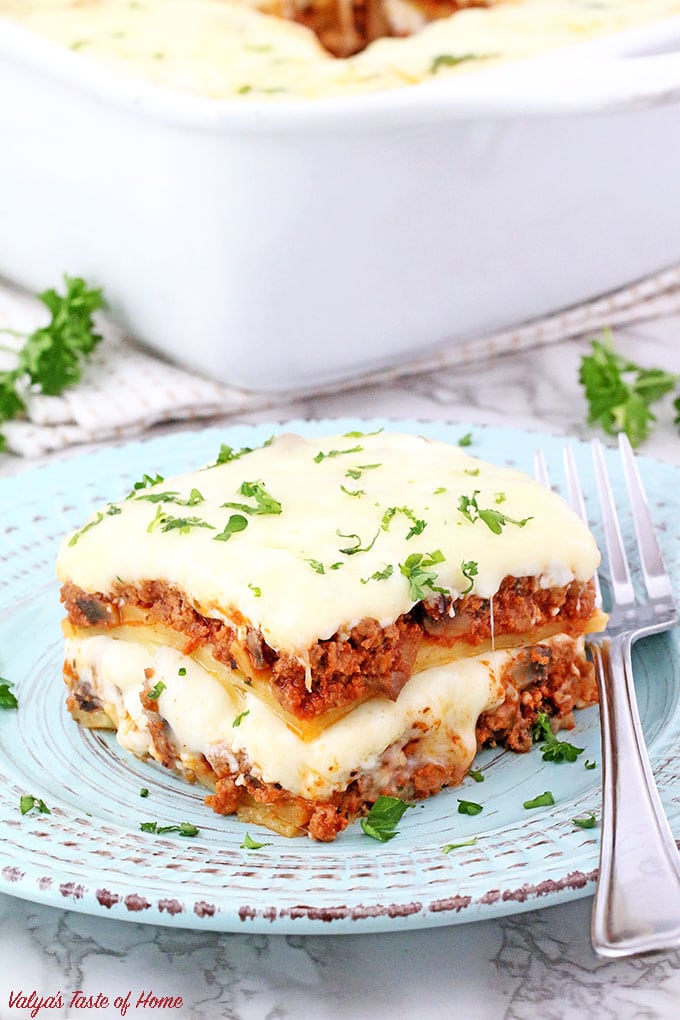 Lasagna With Mushrooms Valya S Taste Of Home