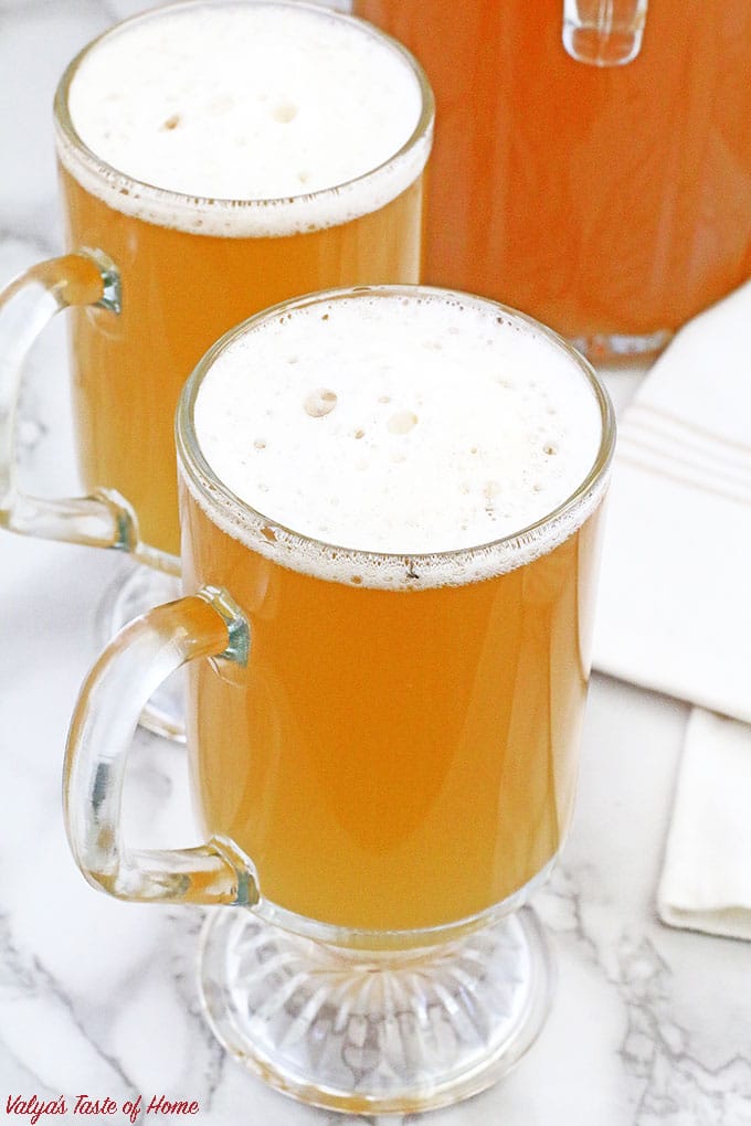 This traditional Ukrainian Apple Kvass - Квас "Яблочный"drink is truly yummylitious! There are many different kvass recipes, including the most popular bread kvass, but this recipe has a delicious, apple flavor that is just delightful and enjoyed by adults and kids alike. Kvass is a perfect thirst-quenching drink, remarkably refreshing, especially during these hot summer days.