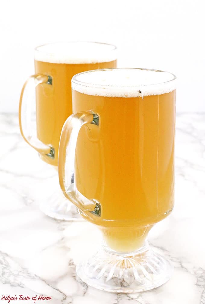 This traditional Ukrainian Apple Kvass - Квас "Яблочный"drink is truly yummylitious! There are many different kvass recipes, including the most popular bread kvass, but this recipe has a delicious, apple flavor that is just delightful and enjoyed by adults and kids alike. Kvass is a perfect thirst-quenching drink, remarkably refreshing, especially during these hot summer days.
