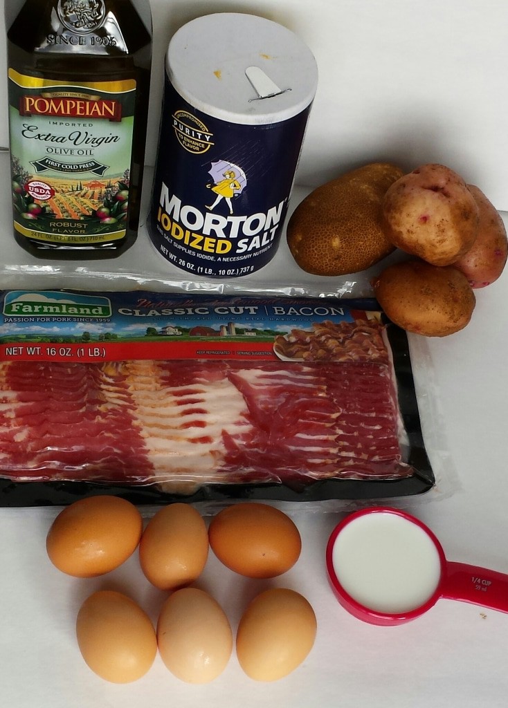 Potatoes-Bacon-Eggs Breakfast Omelet