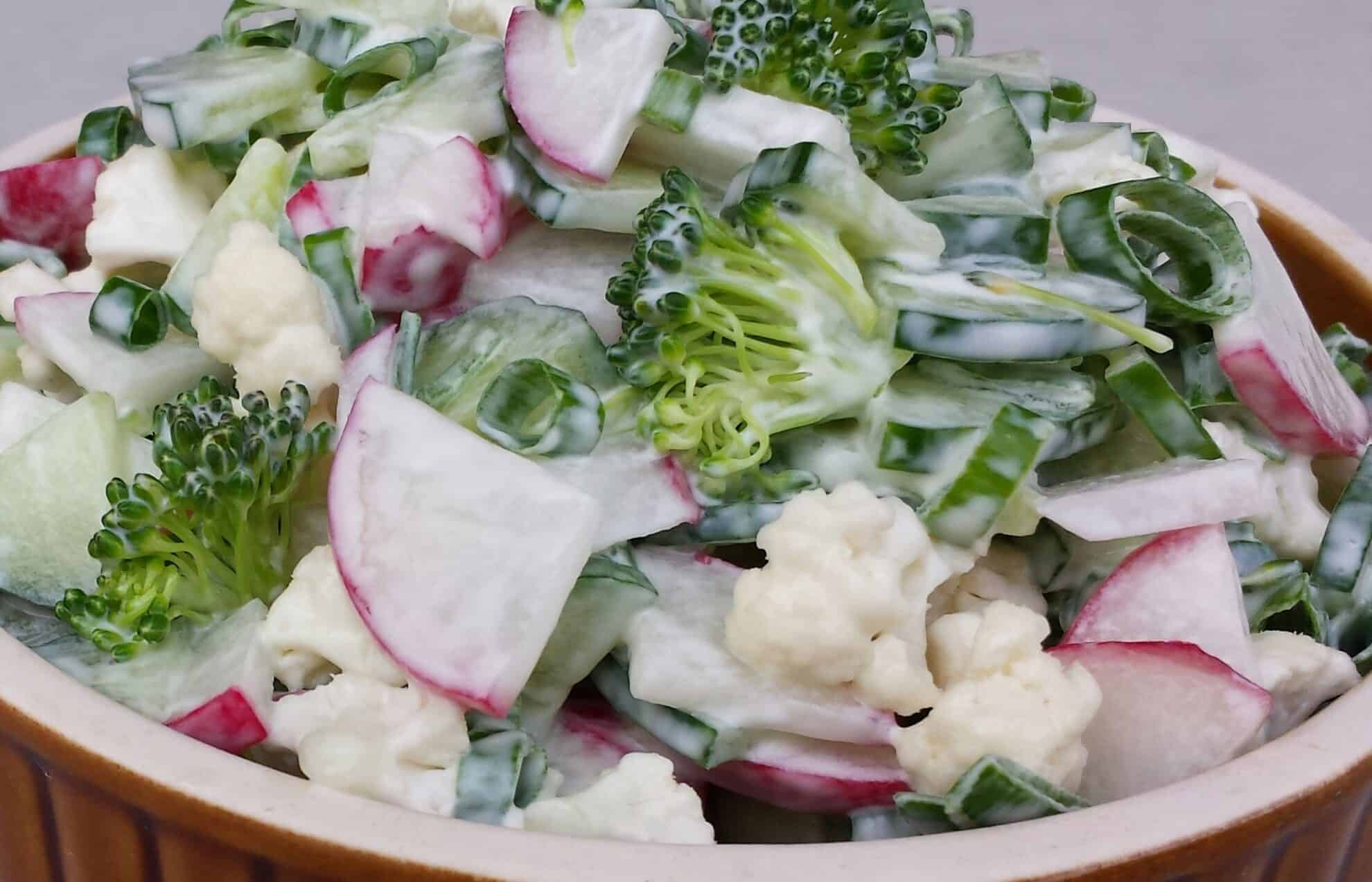 Cucumber/Cauliflower/Radish/Broccoli Salad Recipe Valya's Taste of Home