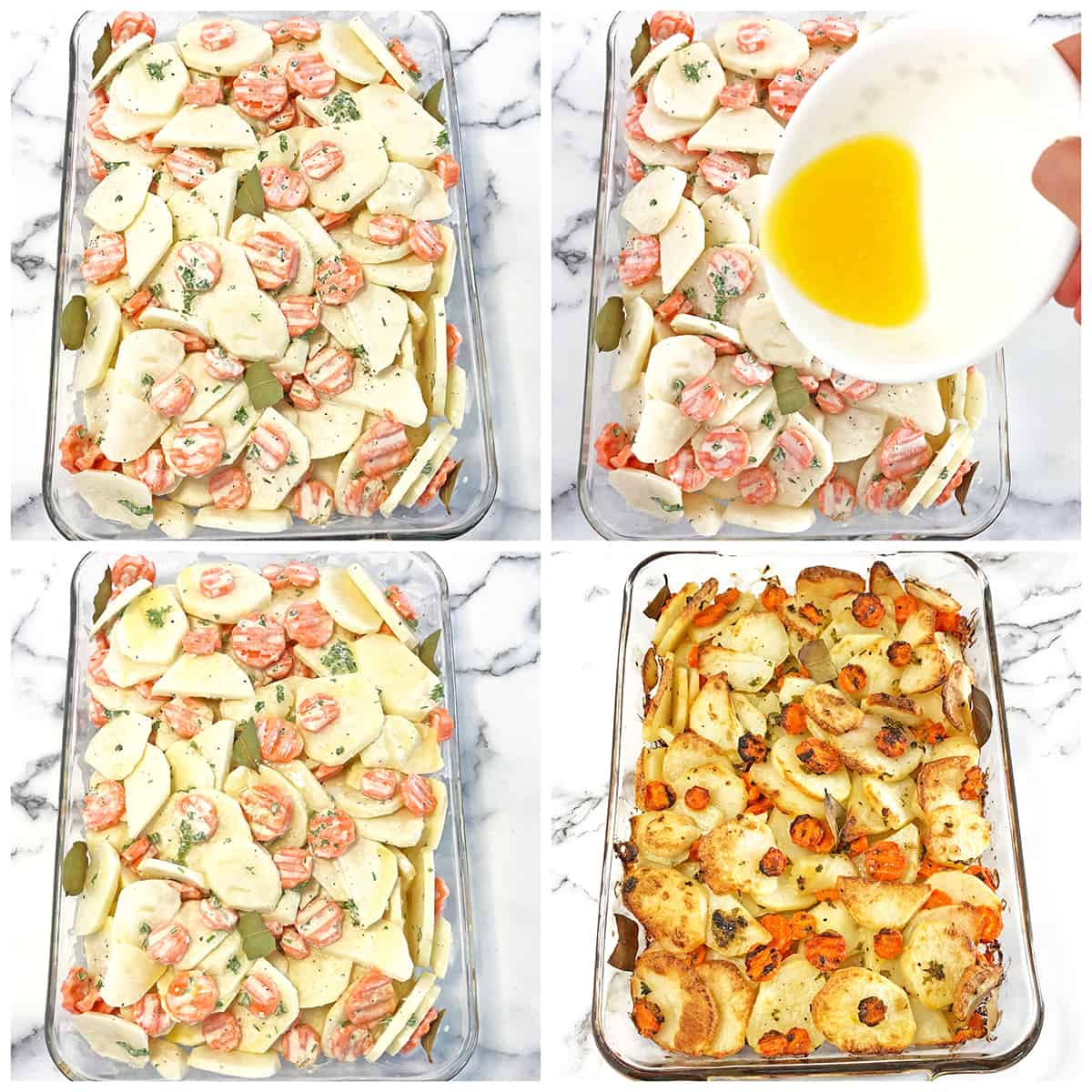 Scalloped Potatoes with Carrots Baking Instructions