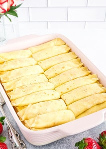 Remove from the oven once they're done. Your delicious Nalisniki is ready to be served!