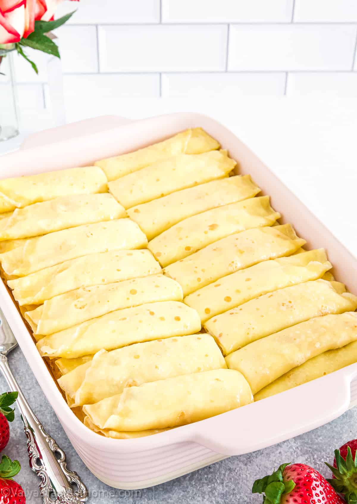 Remove from the oven once they're done. Your delicious Nalisniki is ready to be served!