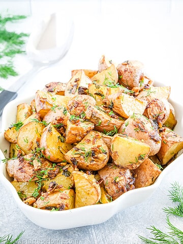 If you're looking for that perfect side dish to compliment your main course, look no further than these Onion Roasted Potatoes.