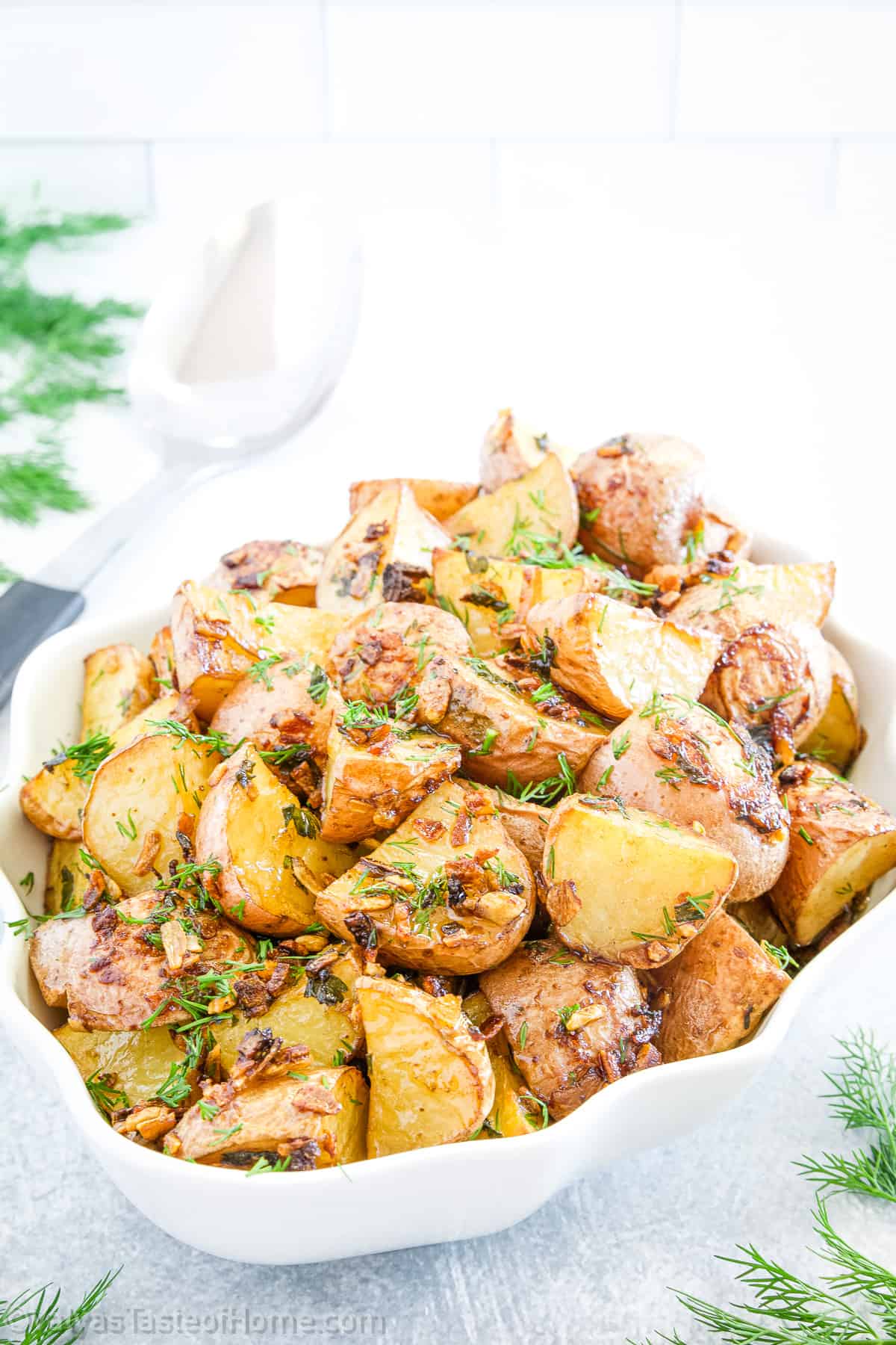 If you're looking for that perfect side dish to compliment your main course, look no further than these Onion Roasted Potatoes.