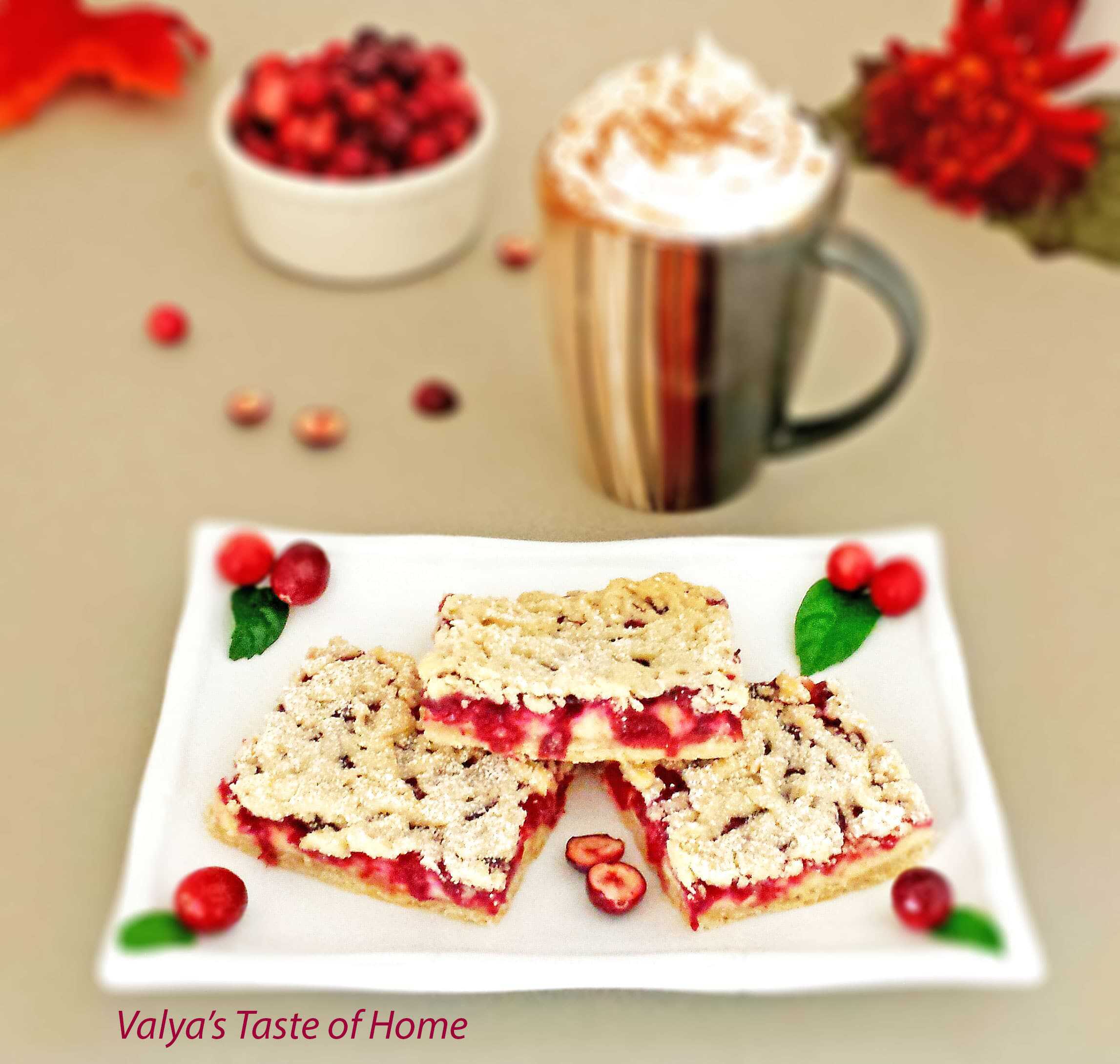 Cream Cheese Cranberry Bars