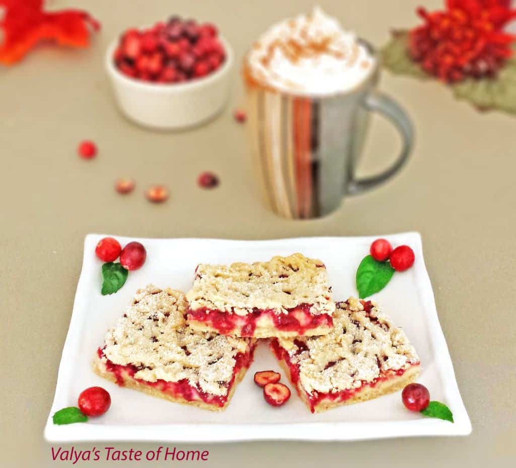 Cream Cheese Cranberry Bars Valya's Taste of Home