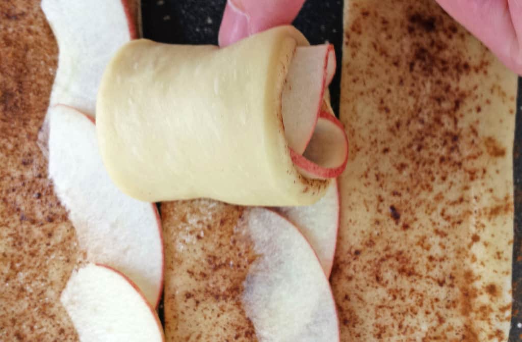 Cinnamon Rolls with Apples and Cream Cheese Frosting