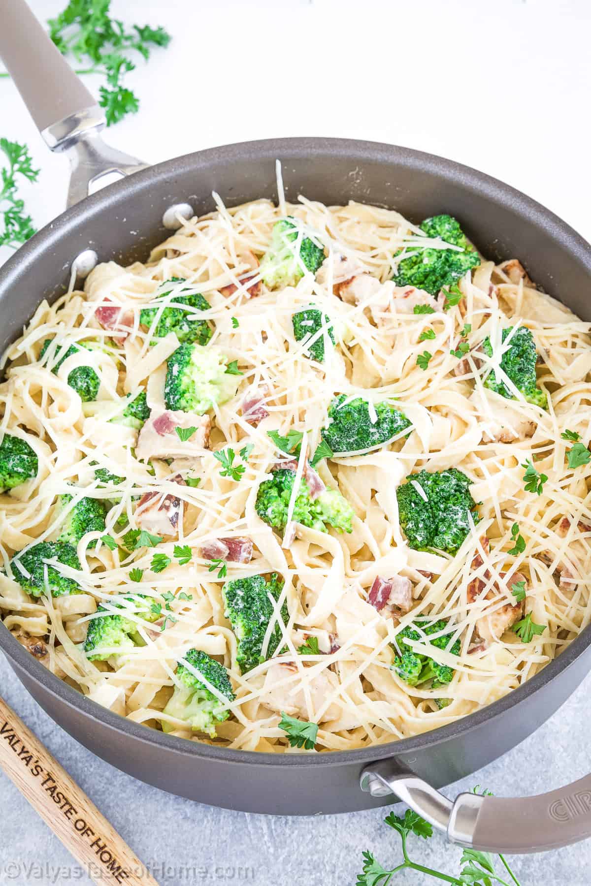 Serve immediately, this dish is best when it's hot! A salad on the side goes great with this dish and it adds a nice color contrast. 