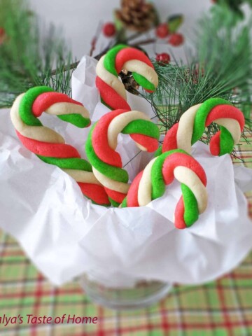 Mint Candy Cane Cookies