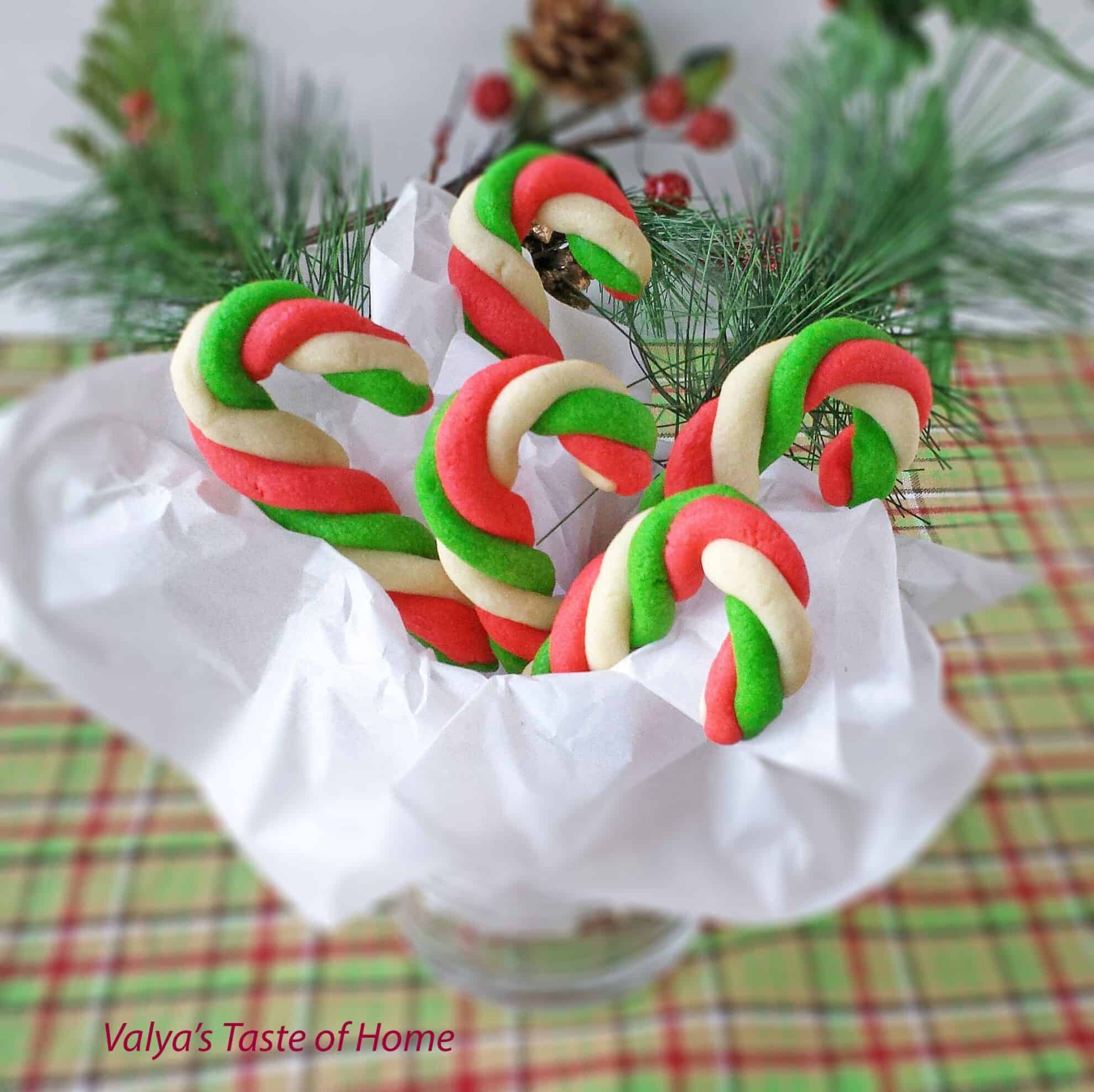 Mint Candy Cane Cookies