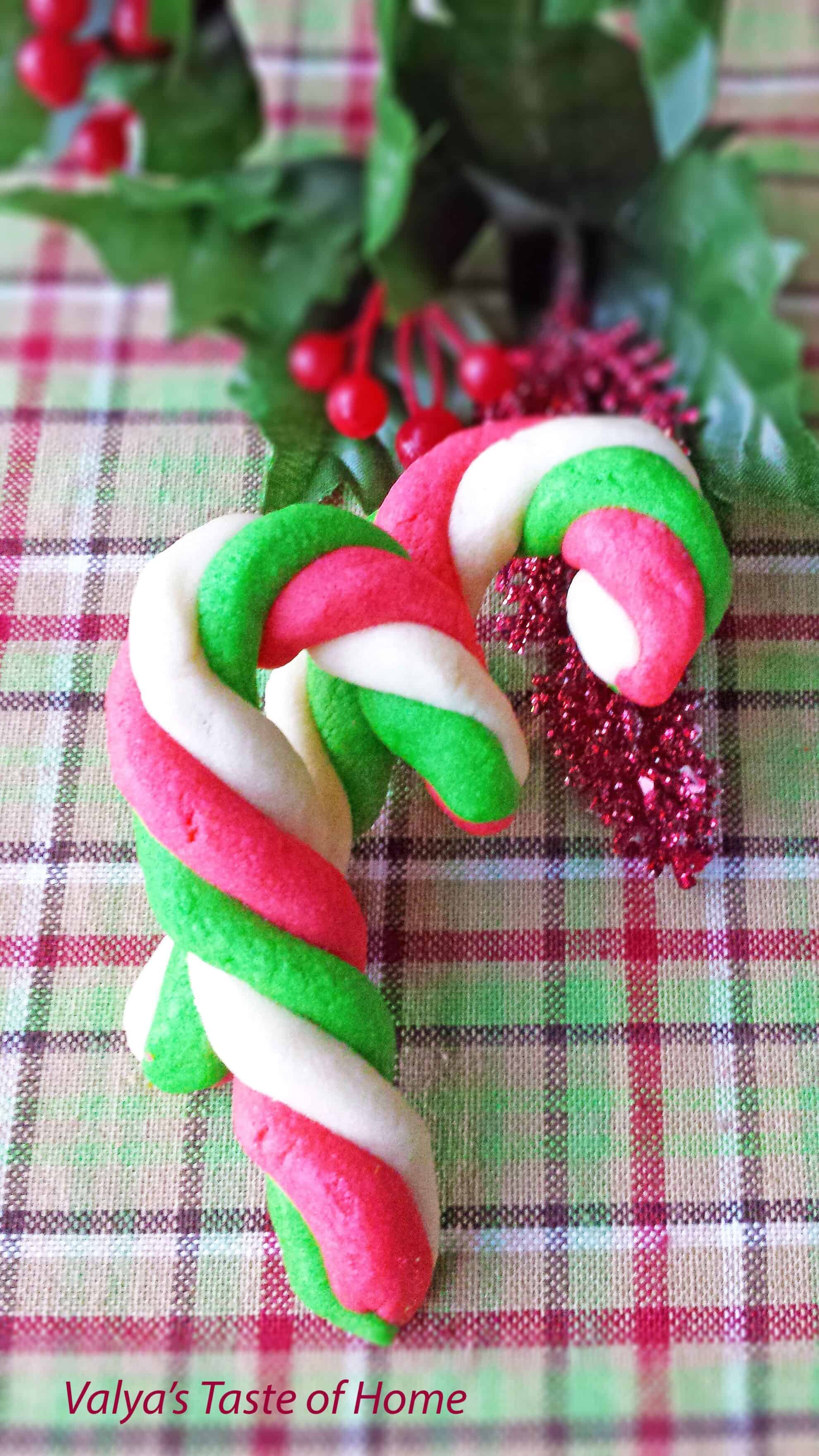 Mint Candy Cane Cookies