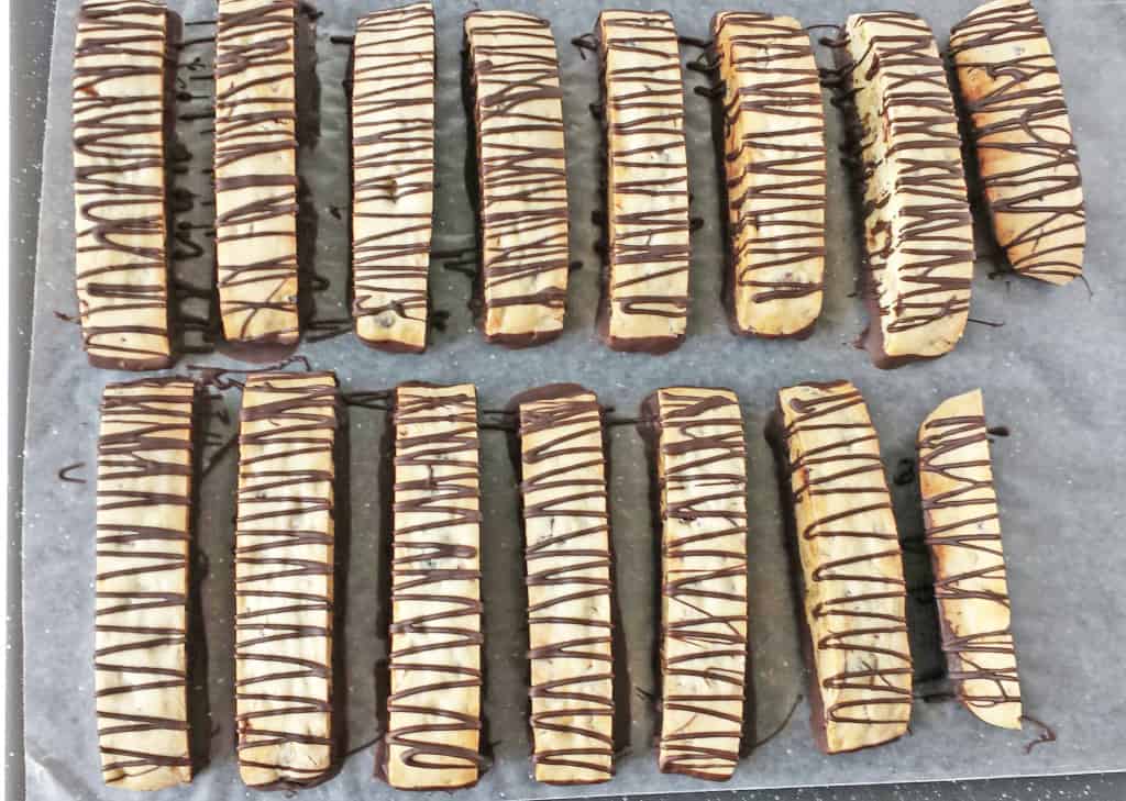 Dark Chocolate Cranberry and Pecan Biscotti