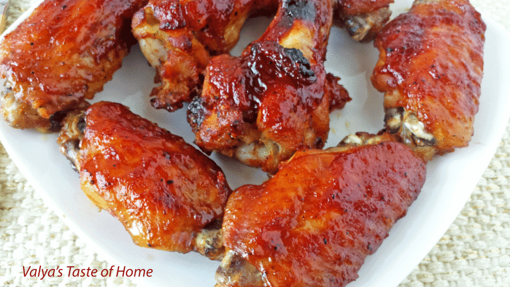 BBQ Chicken Wings - Valya's Taste of Home