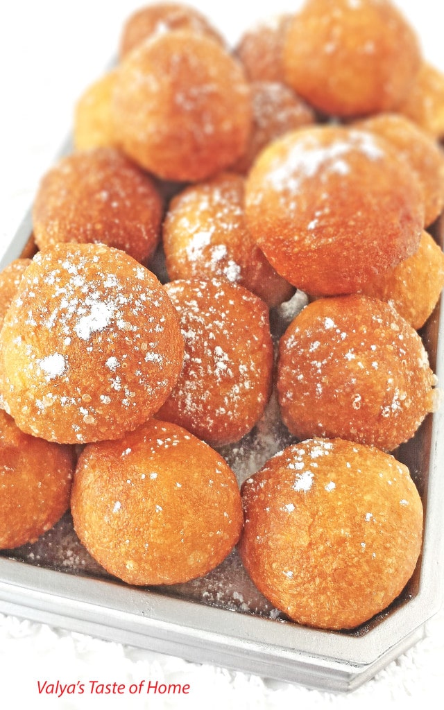 Ponchiki with Cherries