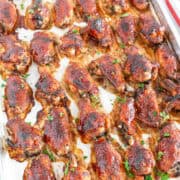 These juicy BBQ chicken wings are a real treat. Packed with flavor thanks to a perfectly balanced blend of spices and a delicious tangy BBQ glaze, they're a guaranteed crowd-pleaser at any gathering.