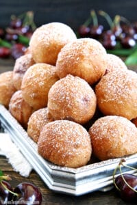 I'm not a big fan of frying and try to avoid it as much as possible. I have very few recipes that require frying. However, this Cherry Filled Donut Holes (Ponchiki) recipe is absolutely worth it.