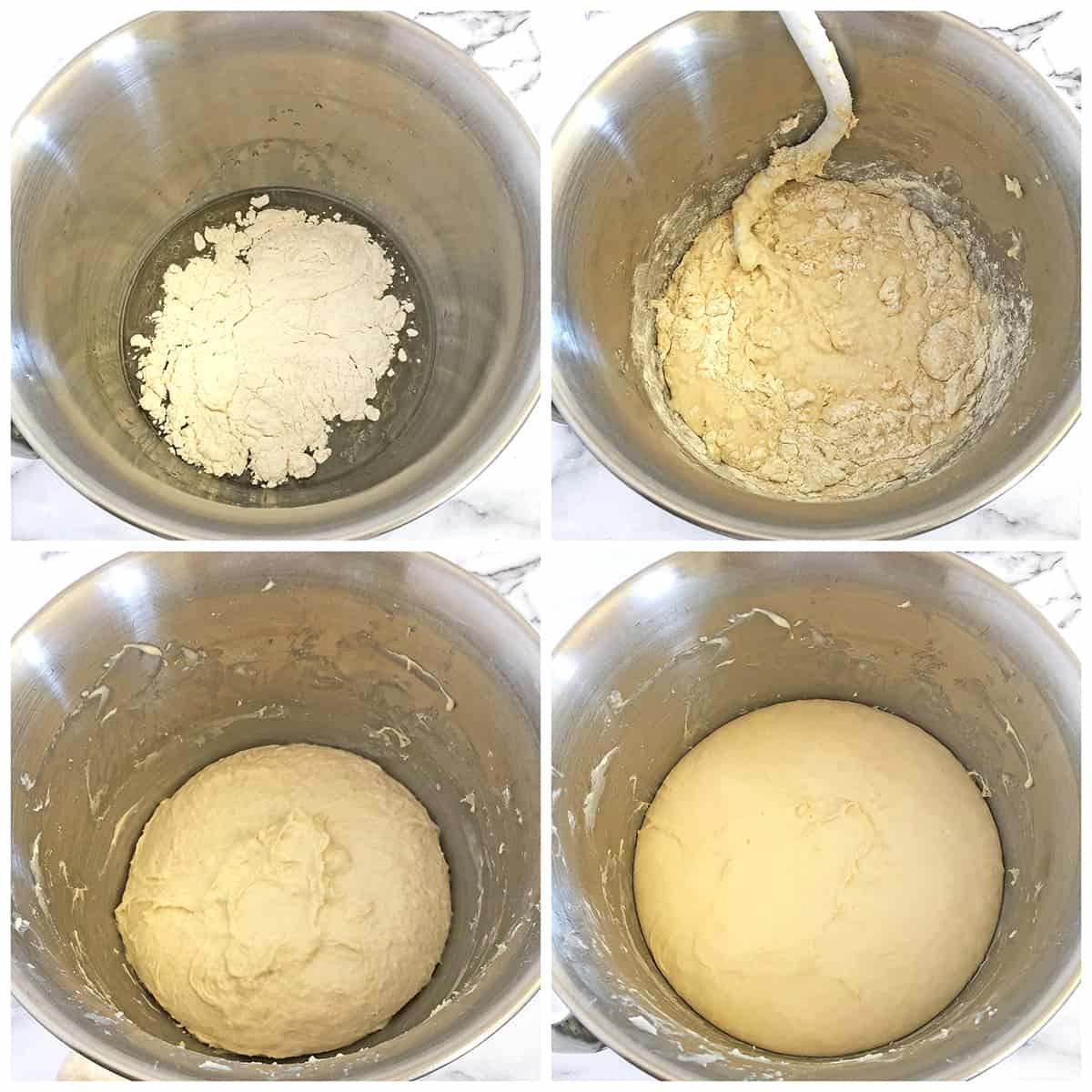 Place the dough in a warm place to rise for about 2 hours or until the dough triples in size.