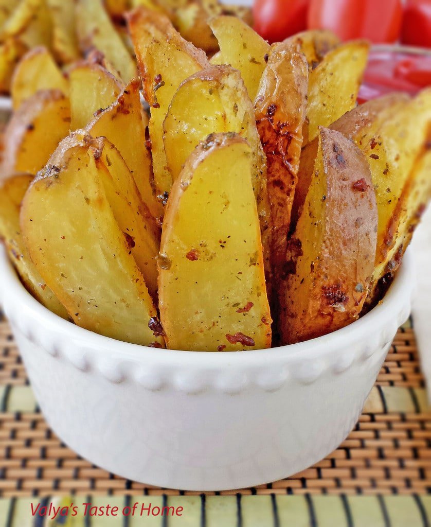 Bacon and Chive Roasted Potato Wedges