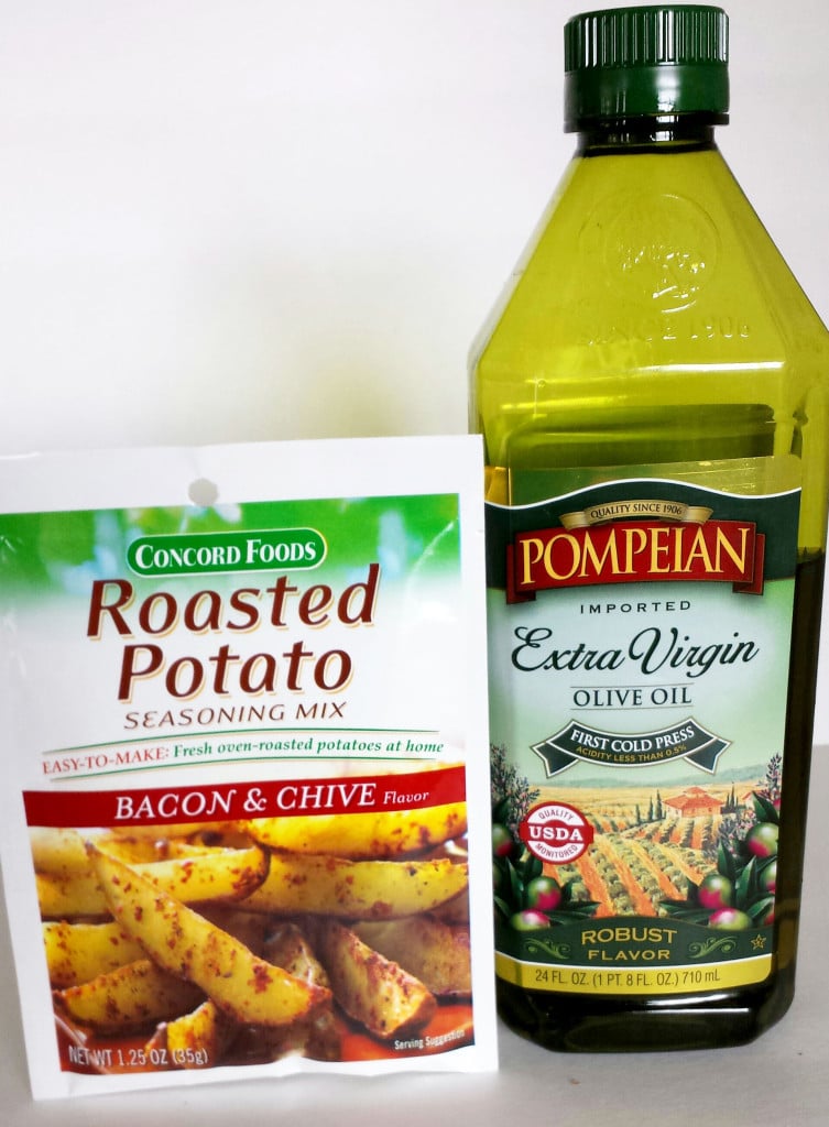 Bacon and Chive Roasted Potato Wedges
