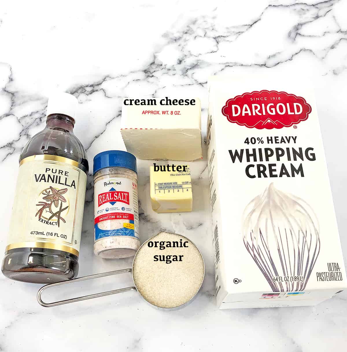 Cinnamon Rolls Frosting Ingredients