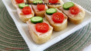 Smoked Turkey Canapes