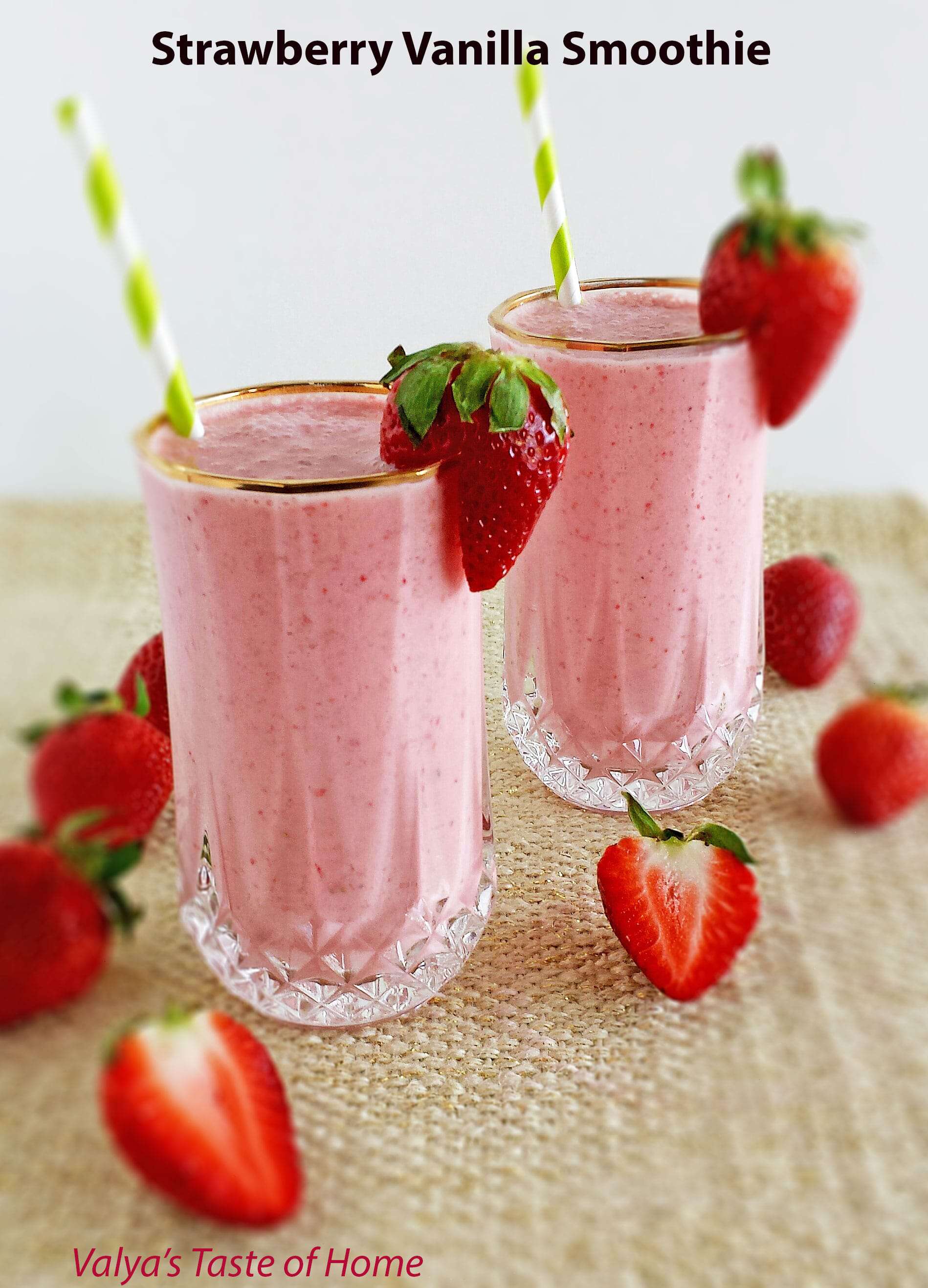 strawberry smoothie strawberry smoothie
