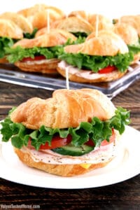 Are you planning a party or a tea get-together but short on time? I've got a perfectly quick and scrumptious appetizer idea for you! These Turkey Croissan'wich Appetizers are very well-loved in our family. The perfect way to add vegetables to picky children's diets.