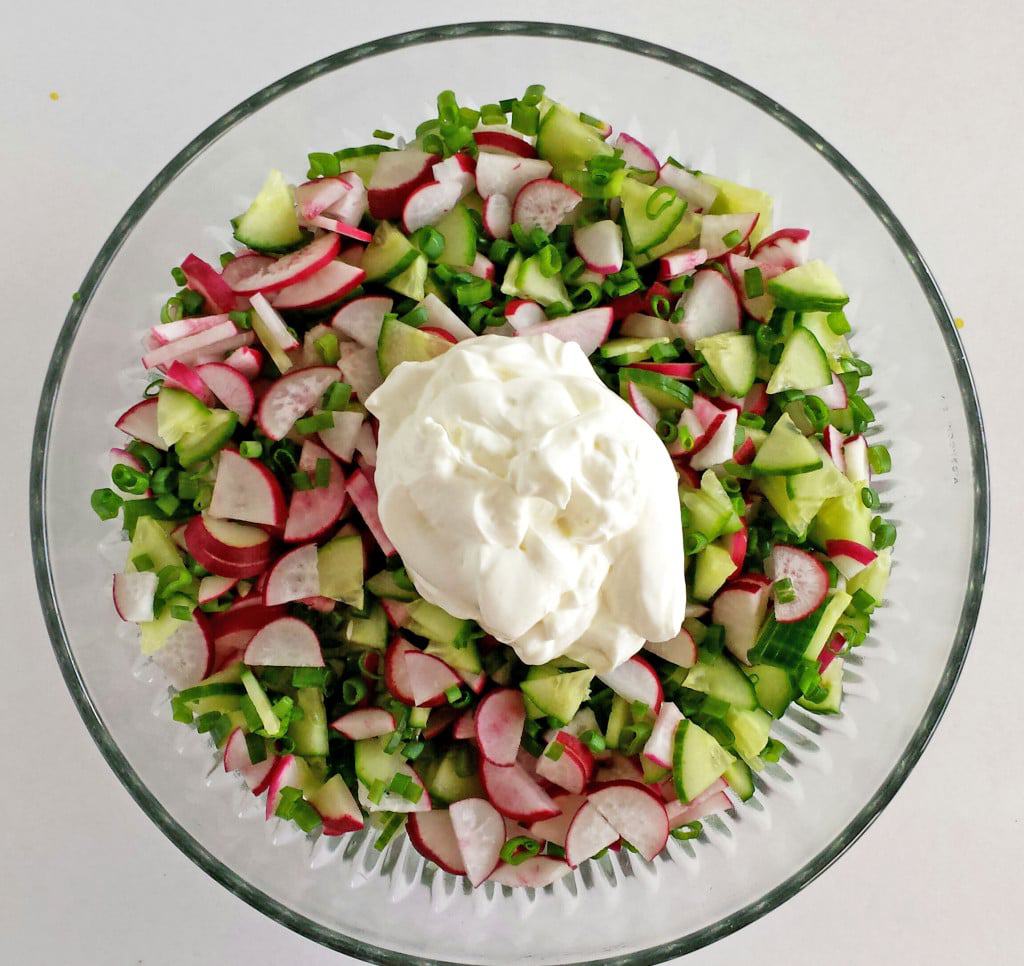 Chives, Radish, and Cucumber Salad Recipe - Valya's Taste of Home