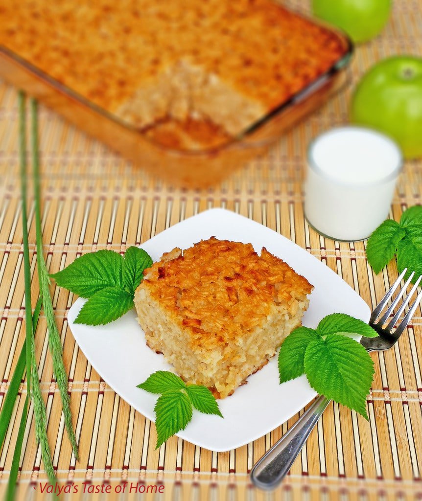 Rice Zapekanka with Apples