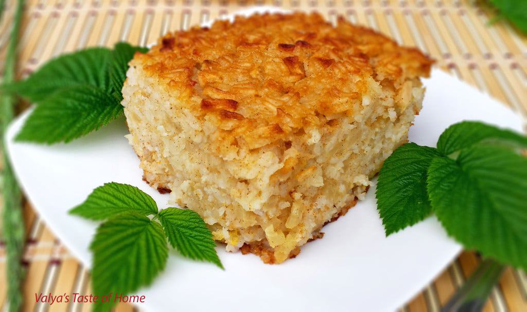 Rice Zapekanka with Apples