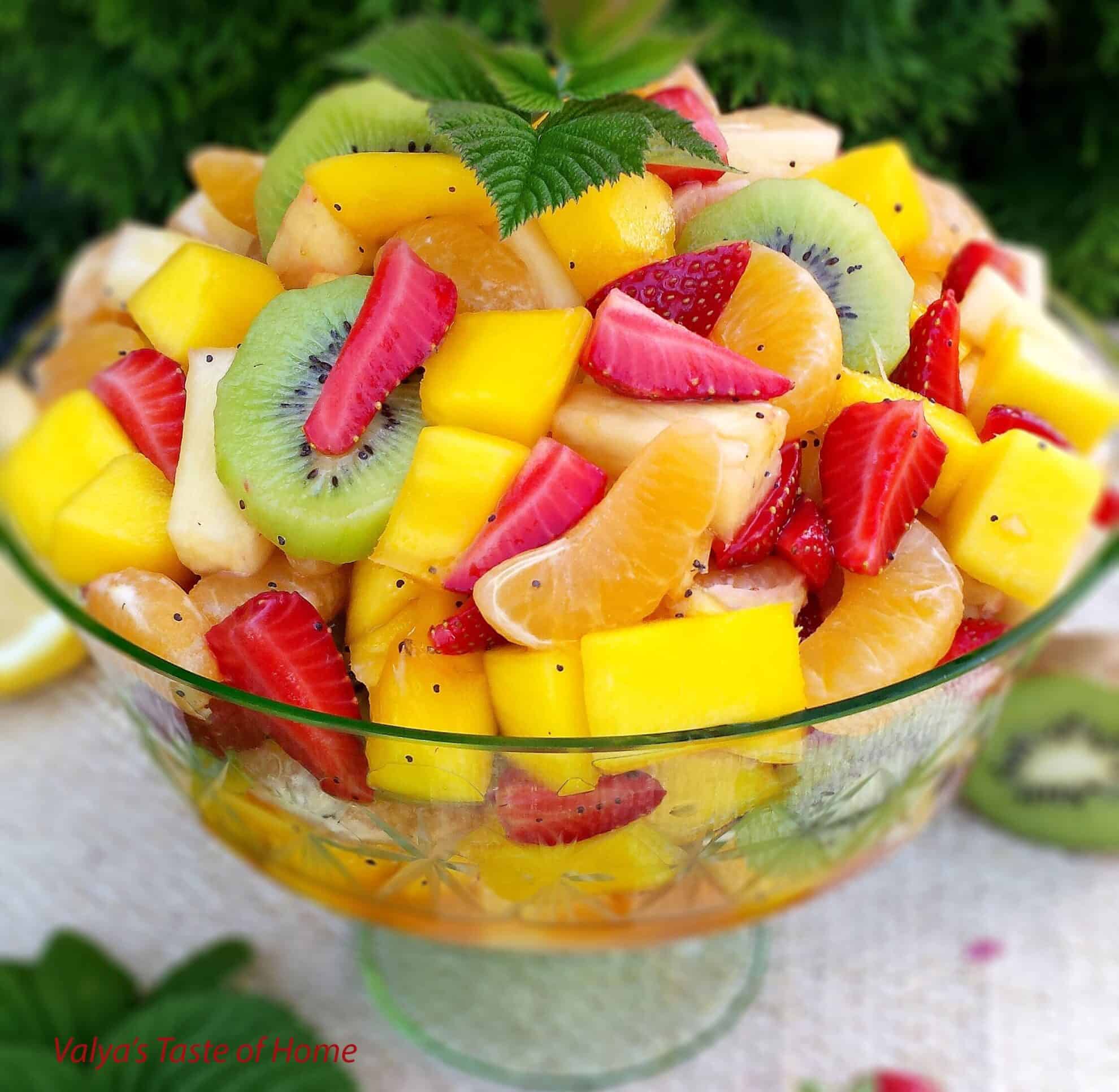 Easy Tropical Fruit Salad With The Perfect Salad Dressing
