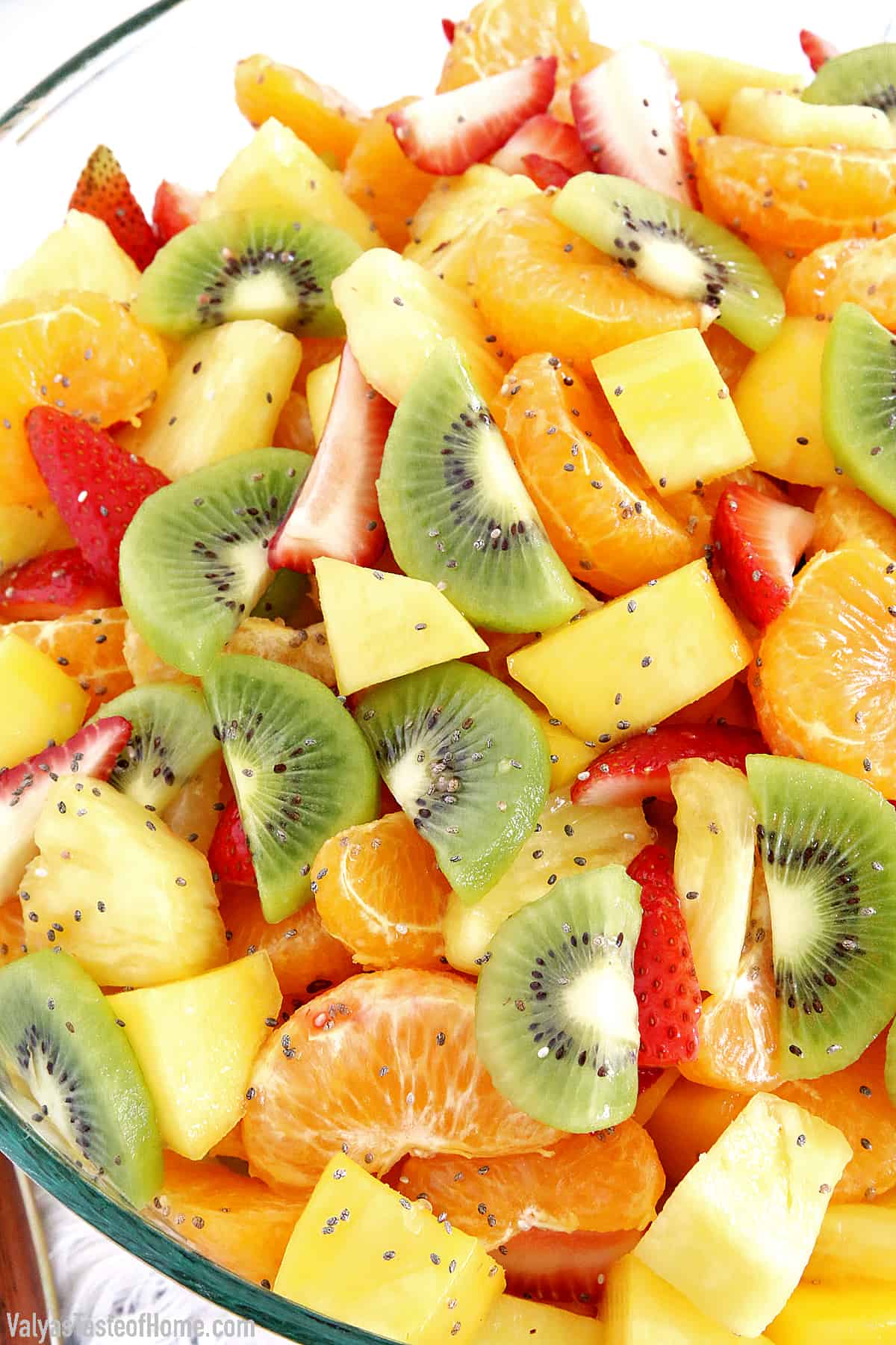 This Tropical Fruit Salad is a great addition to your meal as a dessert or it can be a perfect snack any time of the year especially during hot summer days.