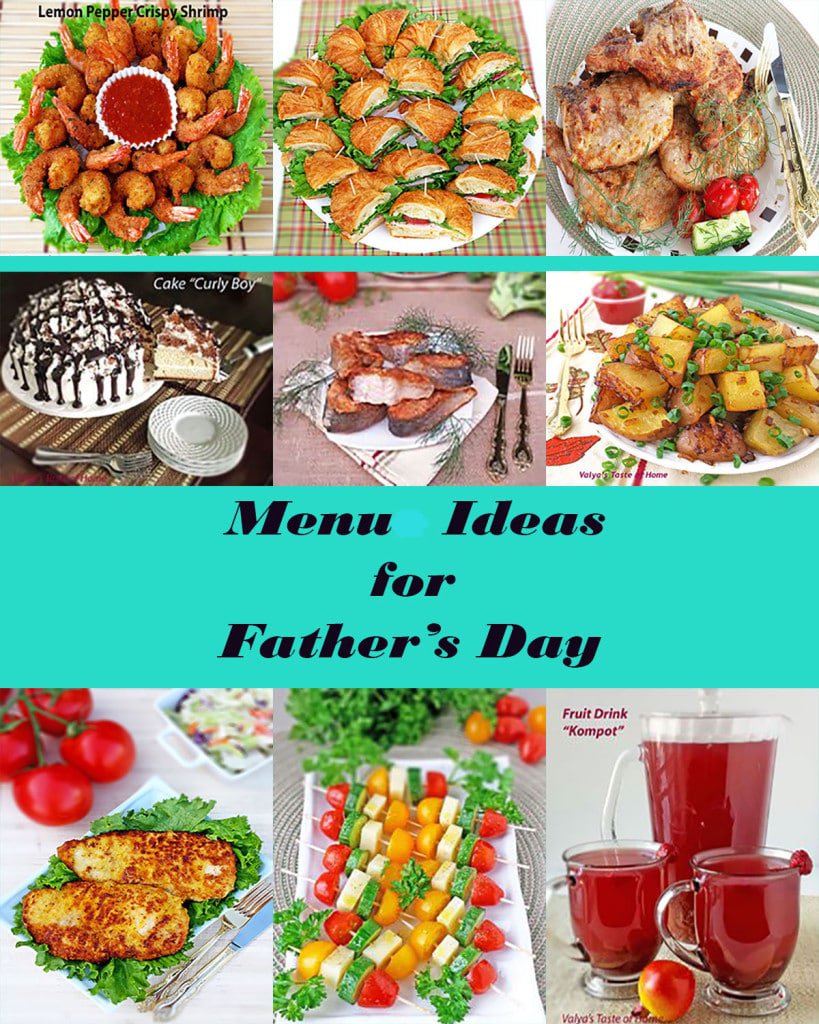 Menu Ideas for Father's Day