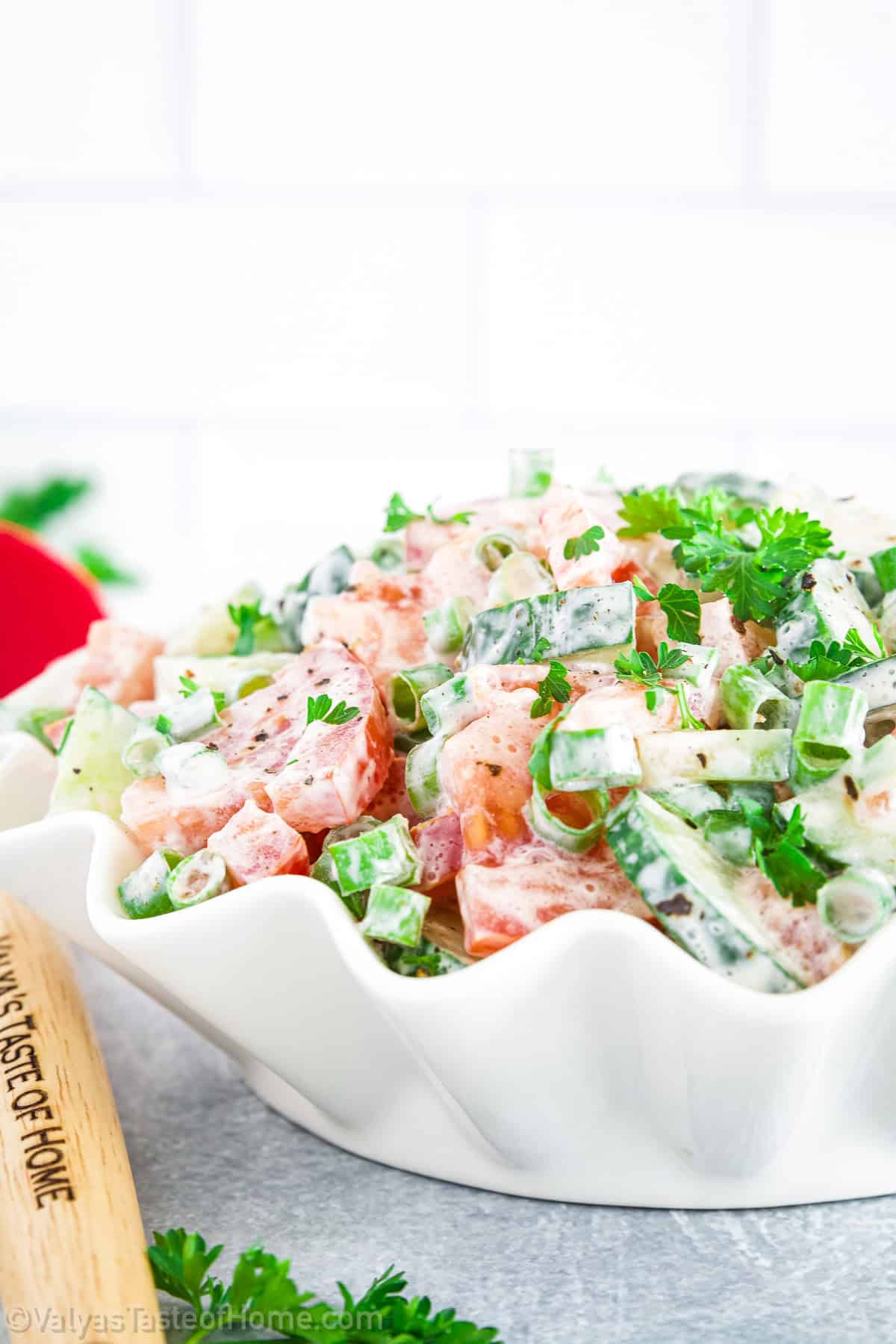 This recipe is a cinch to prepare. Just wash, cut, toss, and serve. It's that simple!