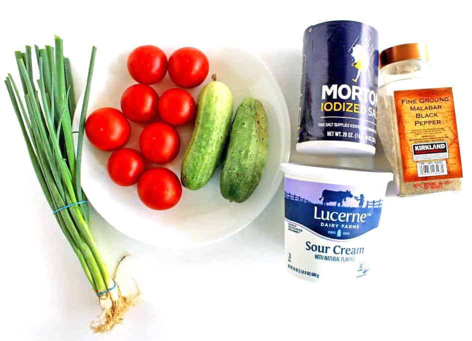 All you need are some simple pantry staple ingredients to make this creamy cucumber and tomato salad recipe at home.