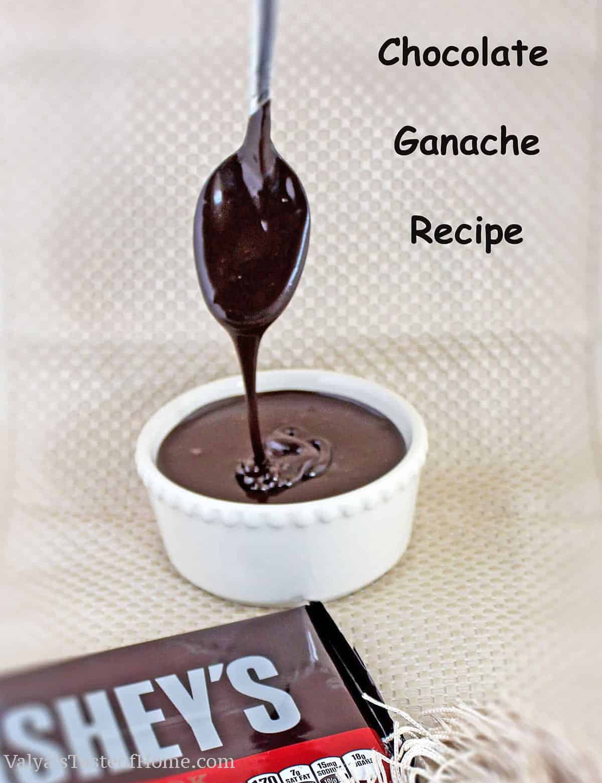 The ratio of cream to chocolate can vary depending on how thick or thin you want the ganache to be, but my recipe shares the best ratio that will give you foolproof results every single time.