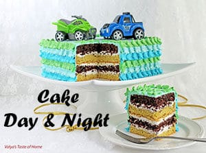 Cake "Day and Night"