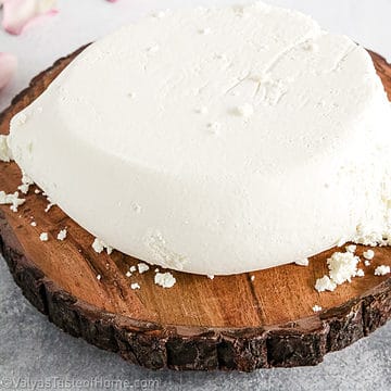 This super easy farmer's cheese recipe calls for just three pantry-staple ingredients to give you fresh, delicious cheese every time with foolproof results!