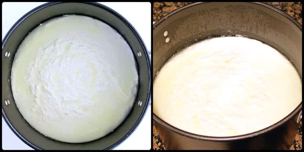 Reheat the milk again the way you did it on day one.