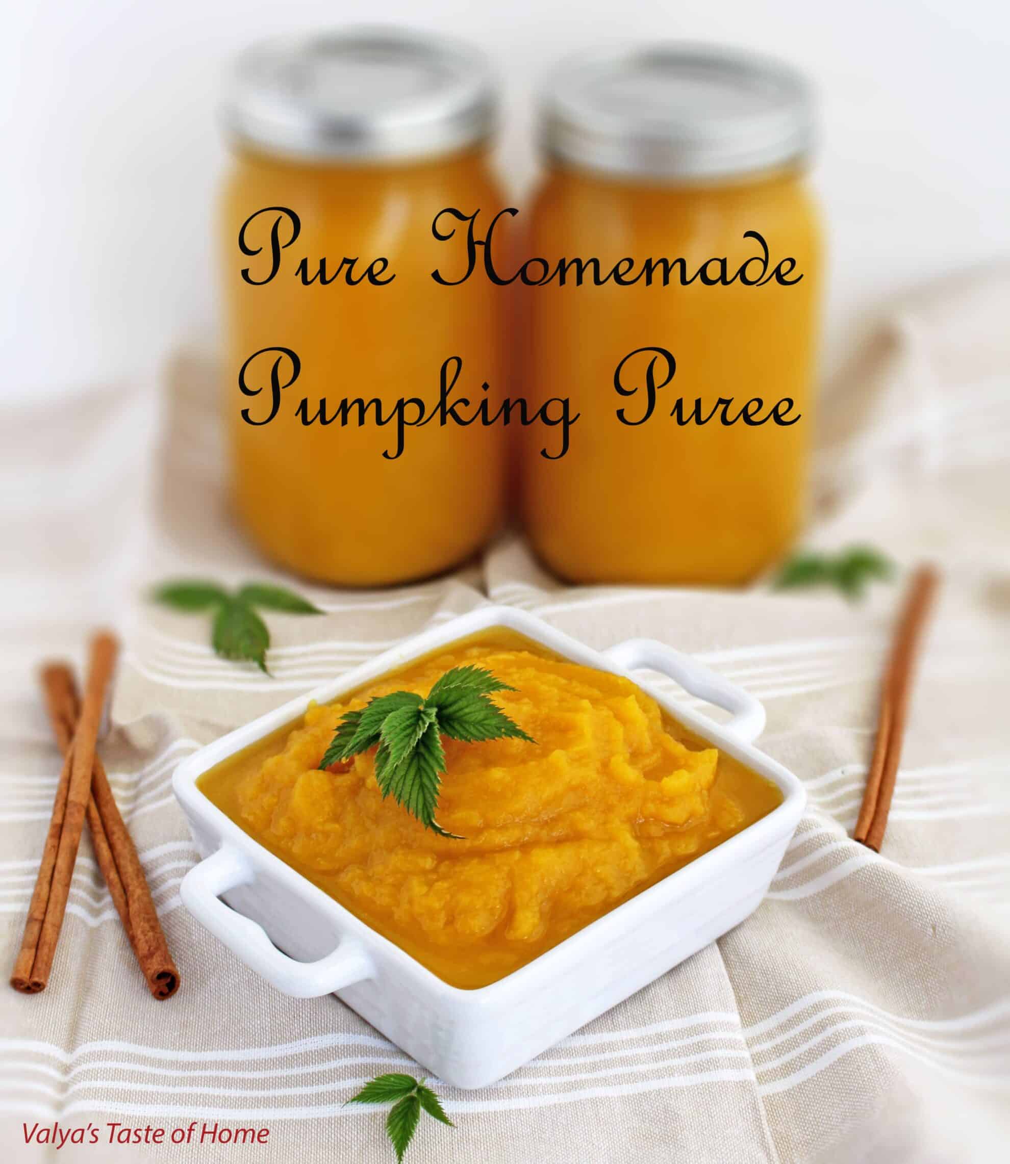 Pure Homemade Pumpkin Puree