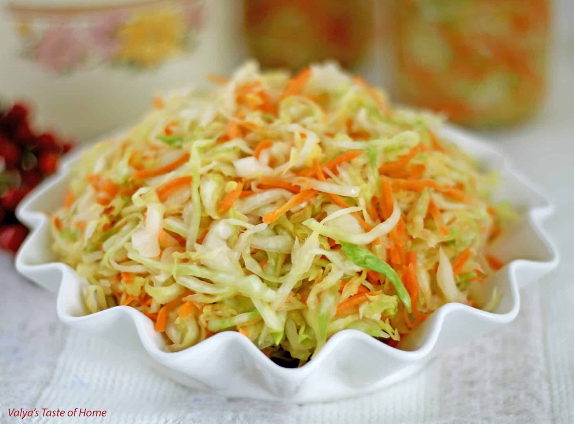 Fermented cabbage recipe is really easy to make.