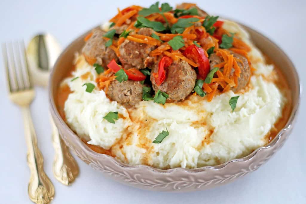 Buckwheat Meatballs in Cream Sauce