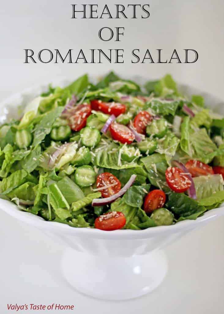 Hearts of Romaine Salad Recipe + Giveaway Valya's Taste of Home