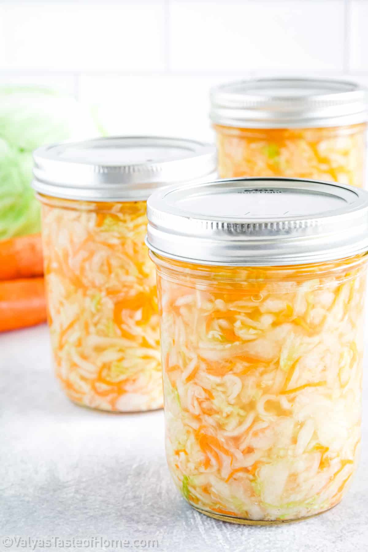 Learn how to make the most delicious Sauerkraut ever with this simple recipe! This homemade sauerkraut recipe is packed with flavor and is incredibly easy to make.