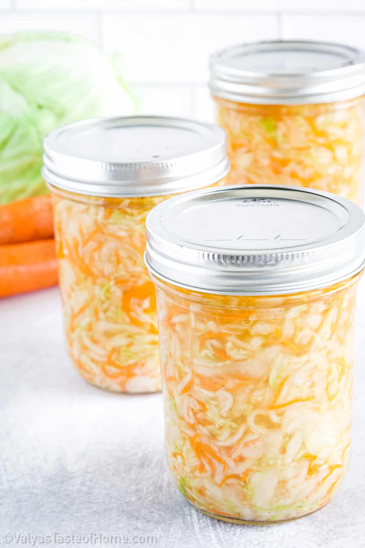 Your sauerkraut is safe to consume after just one week, but the flavor will continue to develop over several months.
